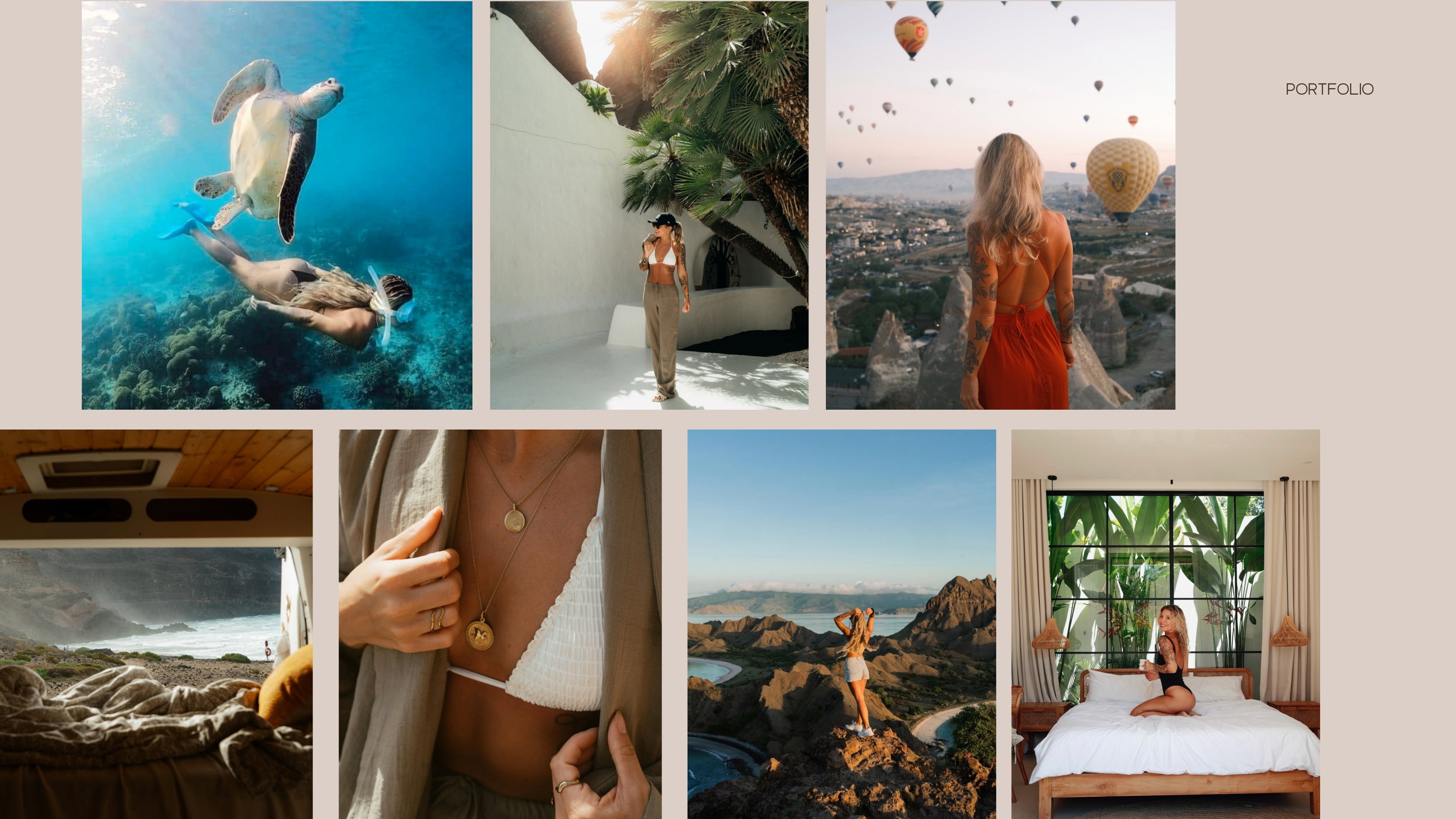 Editorial travel collage